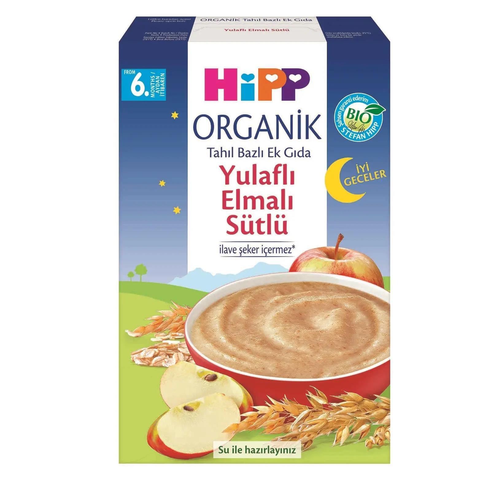 Hipp Organik İyi Geceler Sütlü Yulaflı Elmalı 250 gr