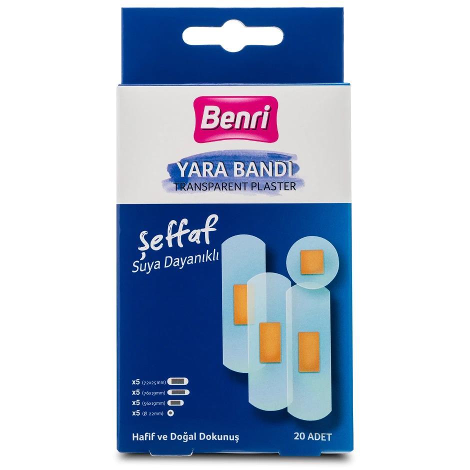 Benri Yara Bandı Şeffaf 20'li