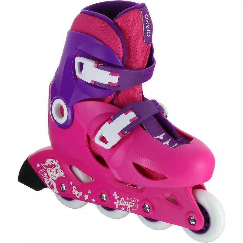 ÇOCUK PATEN - PEMBE / MOR - PLAY 3 OXELO